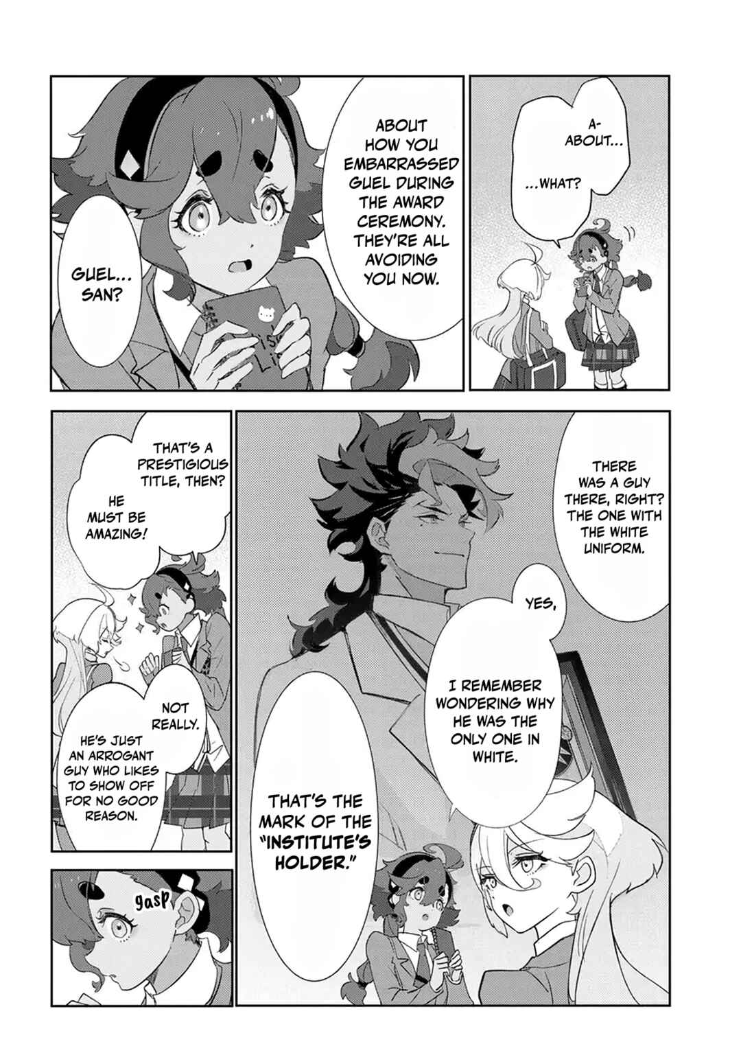 Page 10 Chapter 2 Mobile Suit Gundam: The Witch from Mercury - Frontiers in Glory Days