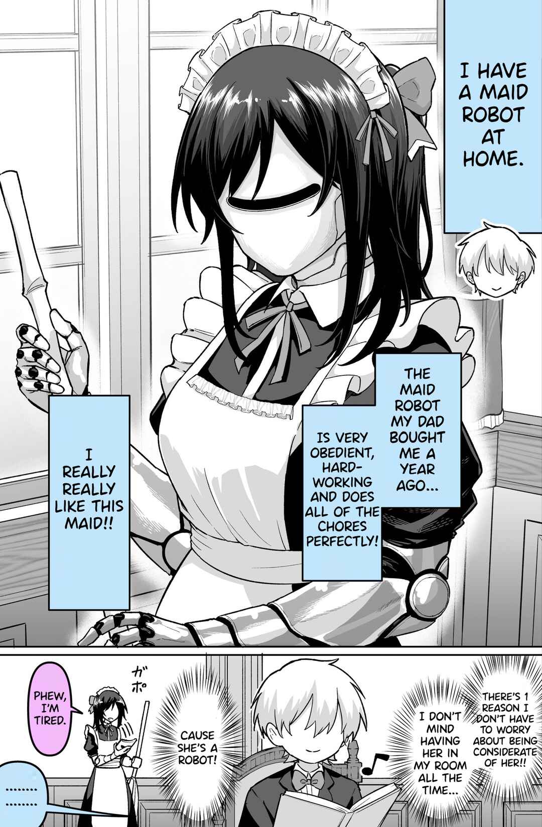 Page 1 Chapter Unknown_d707 Maid Robot ga yattekita‼️