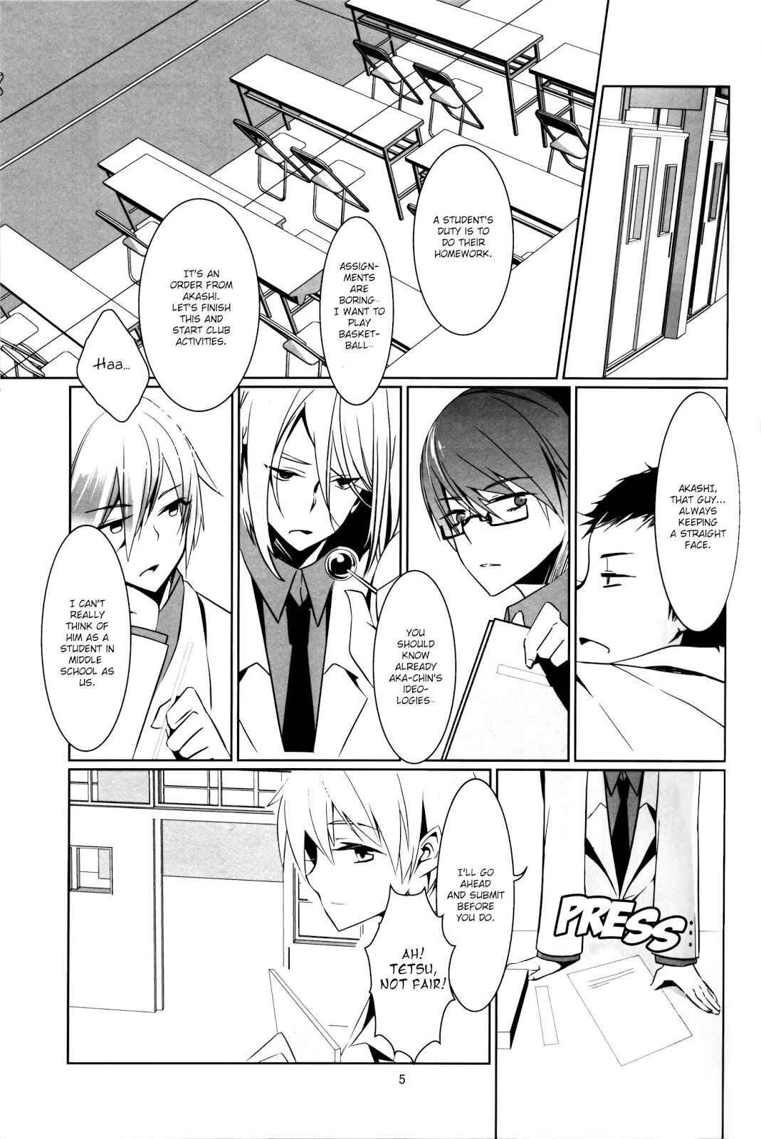 Page 4 Chapter Unknown_5ebf Kuroko no Basket - Koukishin wa, Neko wo (Doujinshi)