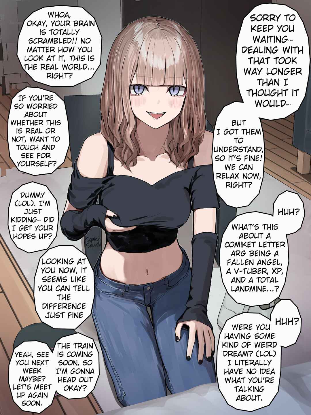 Page 1 Chapter 47 Jojoni Deremi ga Mashiteku Tsundere Gyaru