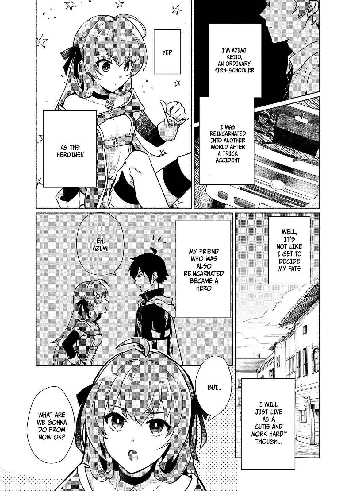 Page 1 Chapter 2 Tensei Shitara Ore ga Heroine de Aitsu ga Yuusha Datta