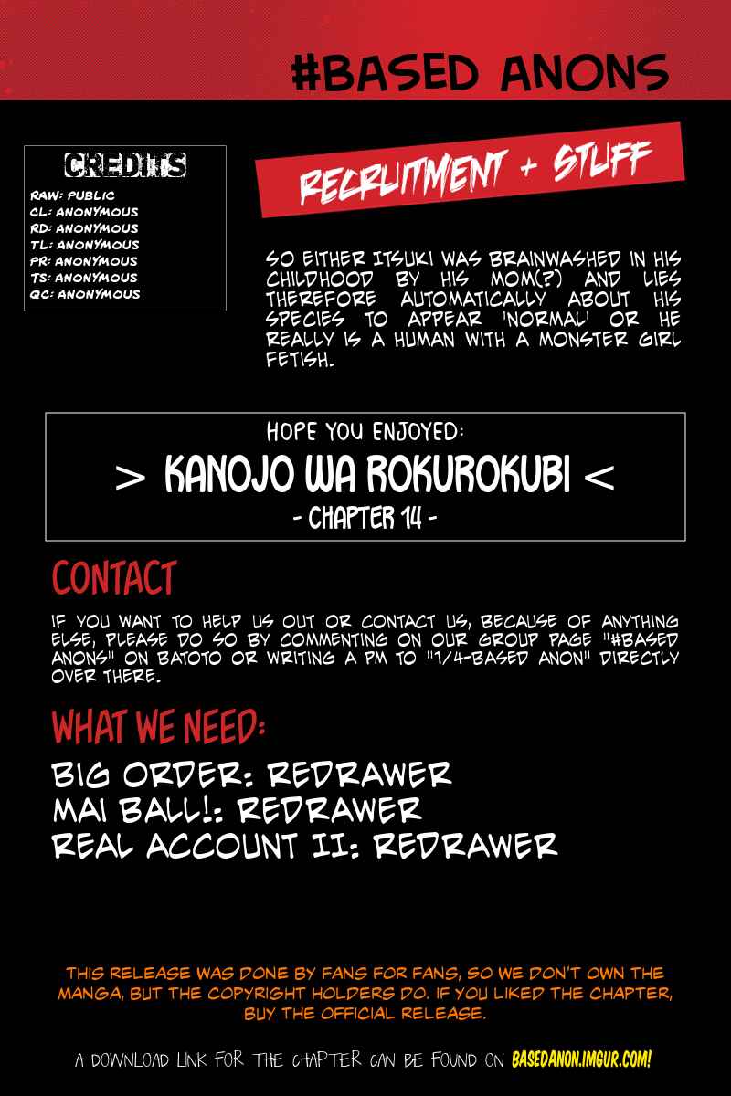 Page 24 Chapter 14 Kanojo wa Rokurokubi