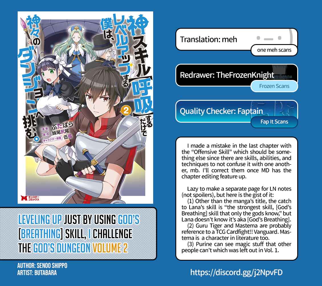 Page 30 Chapter 7 Kami Skill (Kokyuu) Suru Dake De Level Up Suru Boku Wa, Kamigami No Dungeon E Idomu