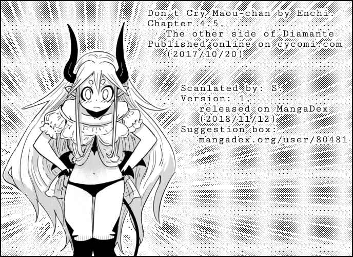 Page 4 Chapter 4.5 Dont Cry Maou-chan