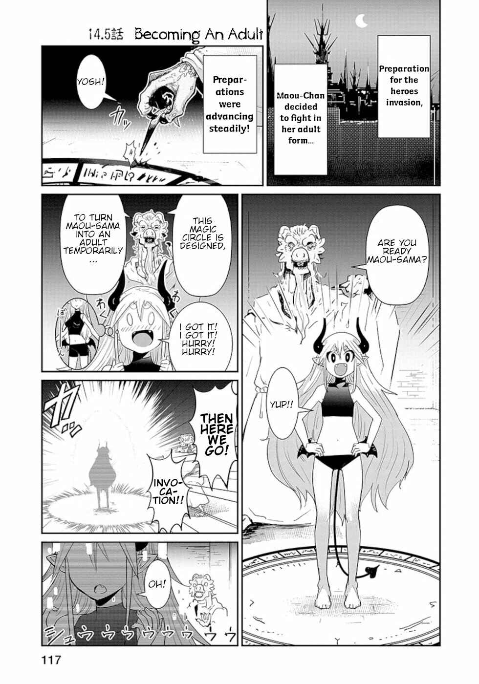 Page 1 Chapter 14.5 Dont Cry Maou-chan