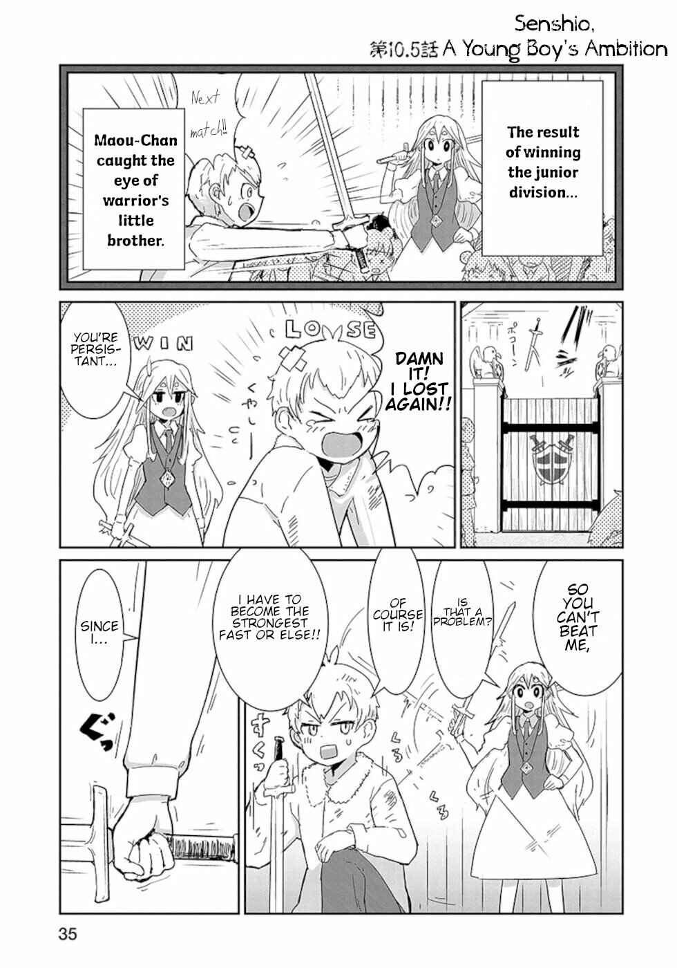 Page 1 Chapter 10.5 Dont Cry Maou-chan