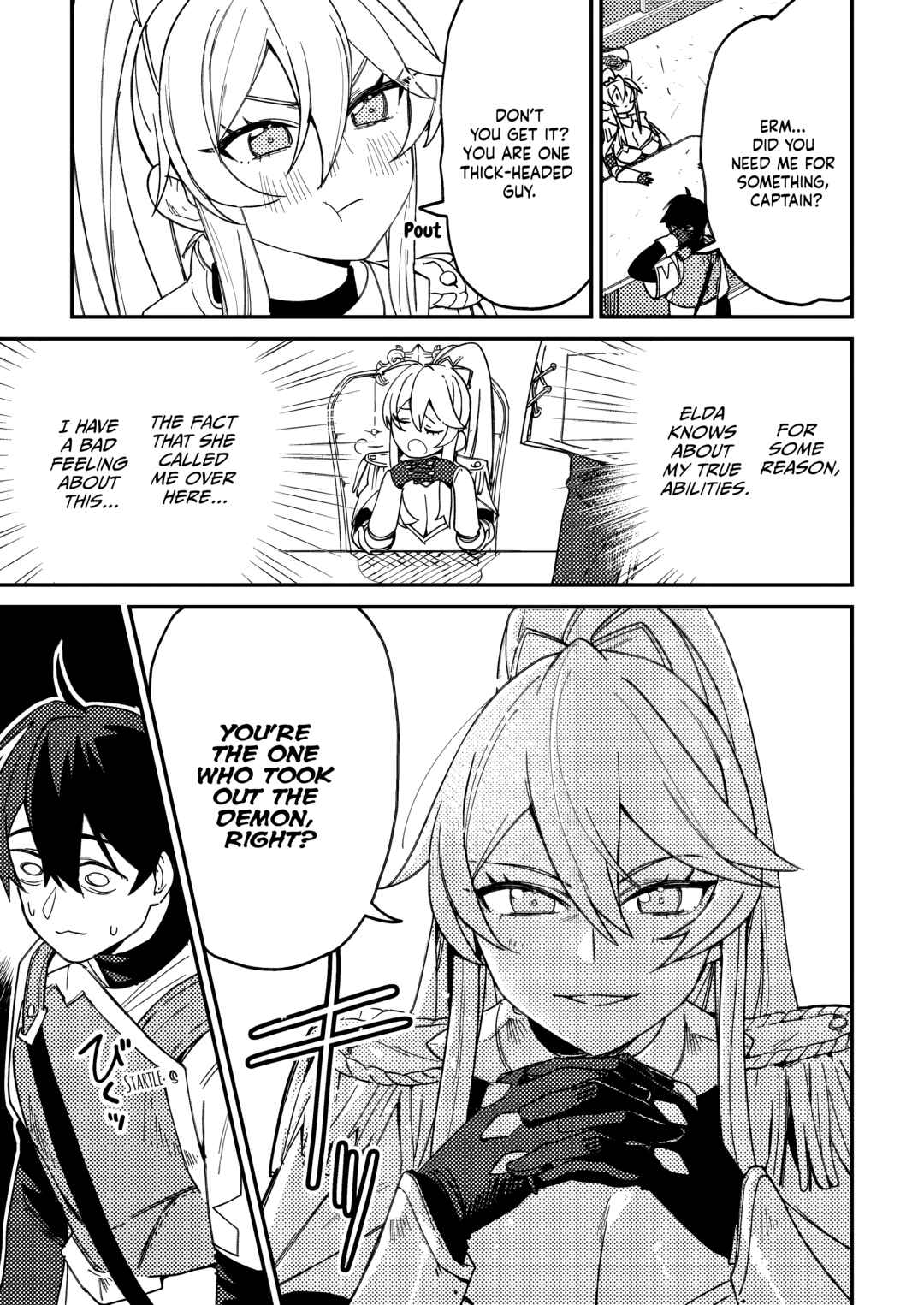 Page 8 Chapter 2.1 Game Chishiki de Saikyou ni Natta Mob Heishi wa, Shin no Jitsuryoku wo Kakushitai