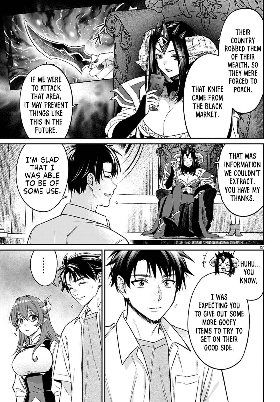 Page 27 Chapter 10 Shounin Skill de Maoujou no Kouryaku wo Mezasu ~Isekai Tenishita no de Saikyou Item to Tookujutsu de Ikinuku to ni shita~