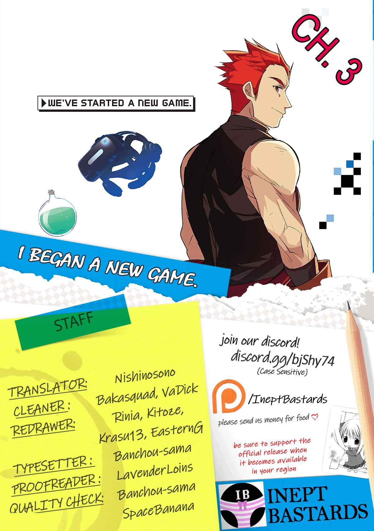 Page 1 Chapter 3 Atarashii Game Hajimemashita