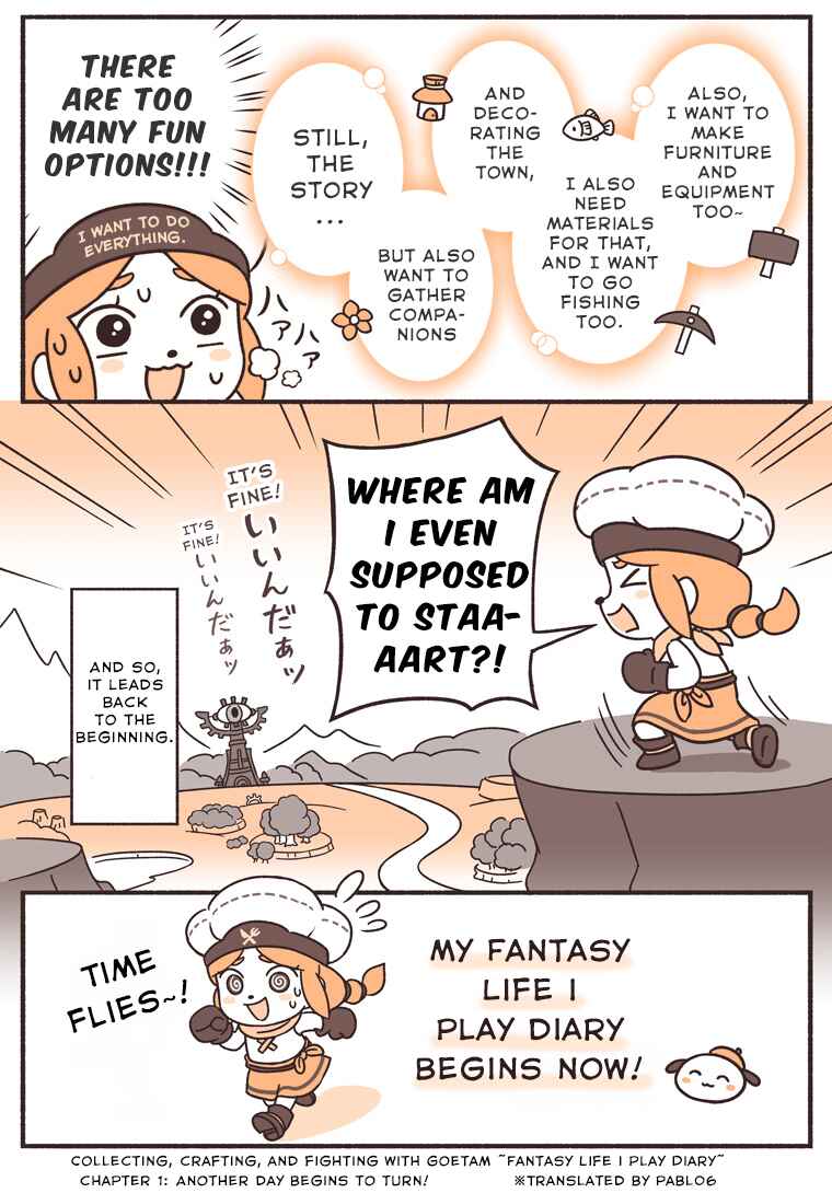 Page 4 Chapter 1 Goetam no Totte, Tsukutte,Sentte ~Fantasy Life i Play Nikki~
