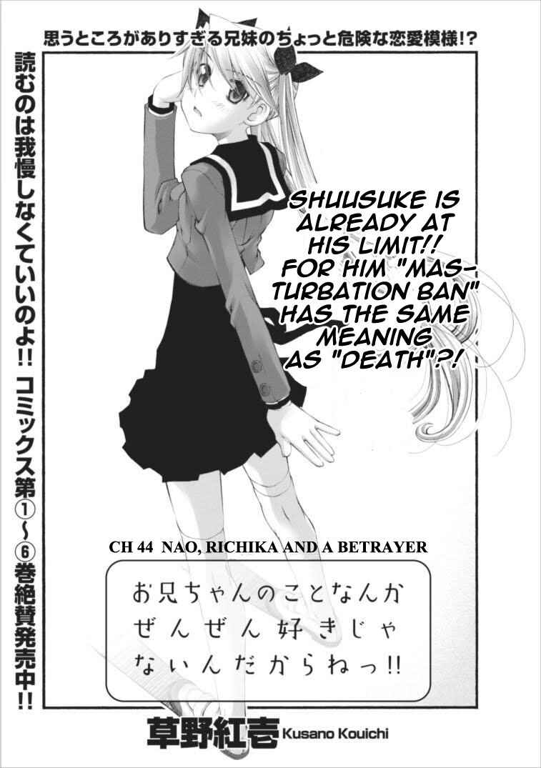 Page 6 Chapter 44 Onii-chan no Koto Nanka Zenzen Suki ja Nain da Kara ne!!