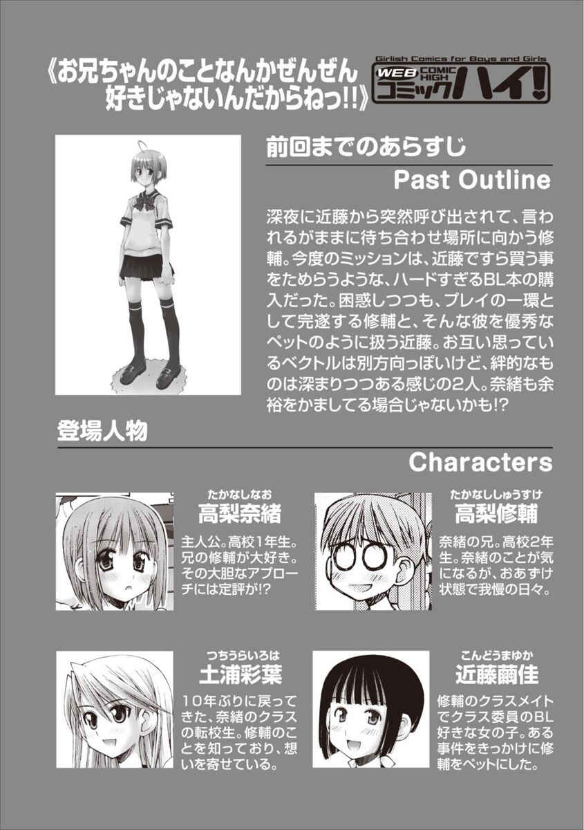 Page 1 Chapter 20 Onii-chan no Koto Nanka Zenzen Suki ja Nain da Kara ne!!