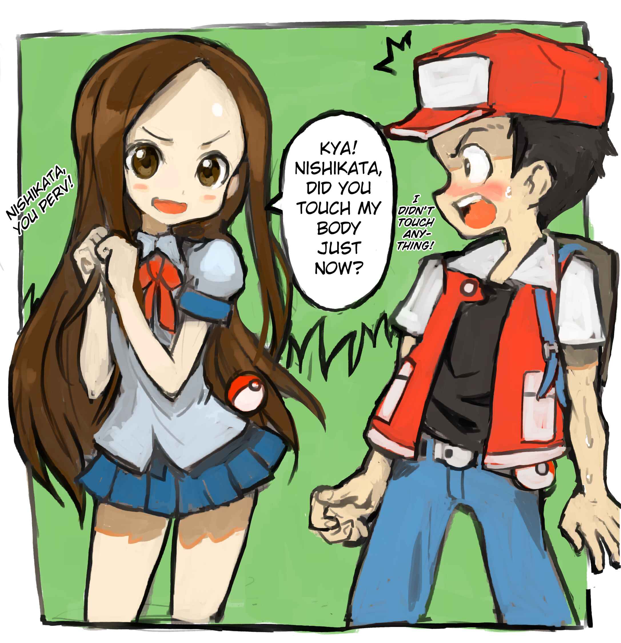 Page 1 Chapter Unknown_efdd Pokemon Trainer Takagi-san (Doujinshi)