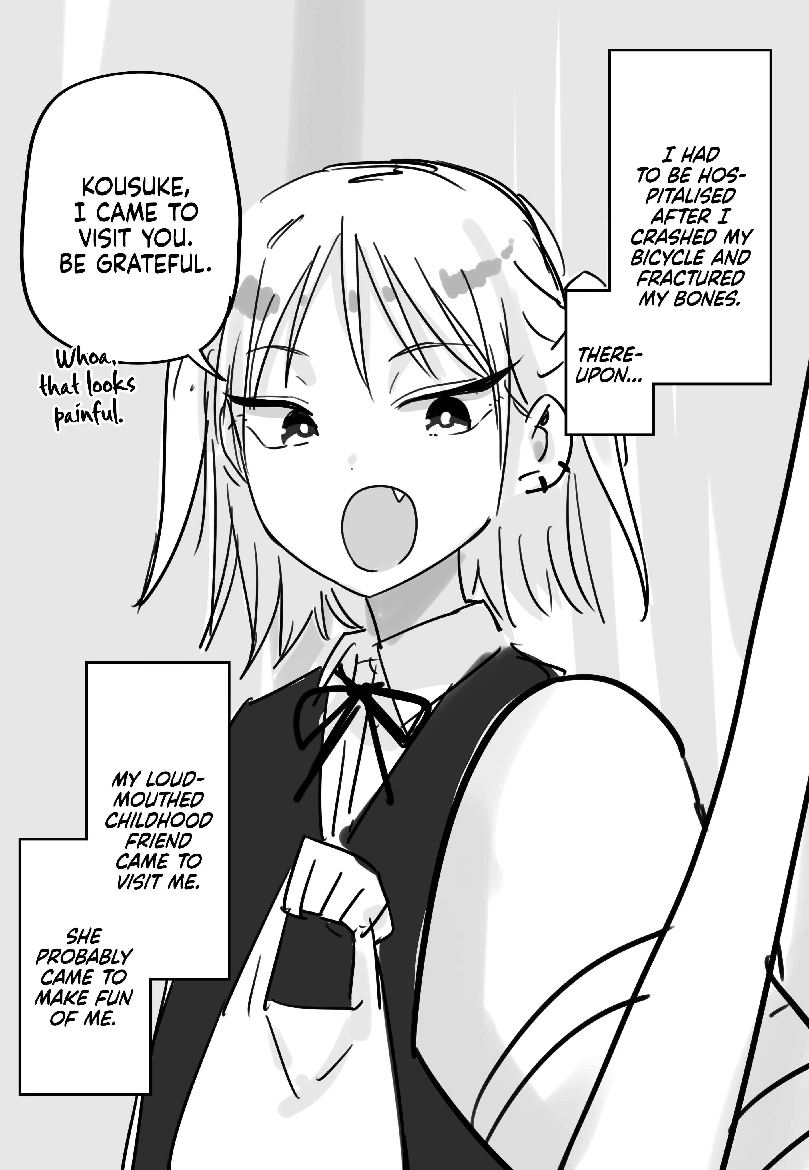 Page 1 Chapter Unknown_bea1 Kuchiurusai Osananajimi ga Omimai ni Kita no de Kioku Soushitsu no Furi o Shitara...