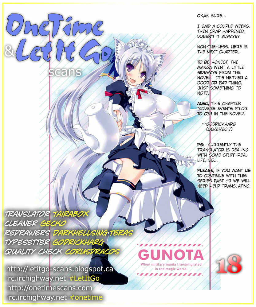 Page 1 Chapter 18 Gun-Ota ga Mahou Sekai ni Tensei shitara, Gendai Heiki de Guntai Harem wo Tsukucchaimashita!?