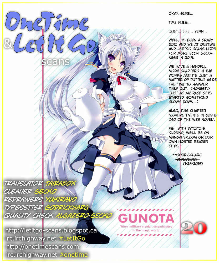 Page 1 Chapter 20 Gun-Ota ga Mahou Sekai ni Tensei shitara, Gendai Heiki de Guntai Harem wo Tsukucchaimashita!?