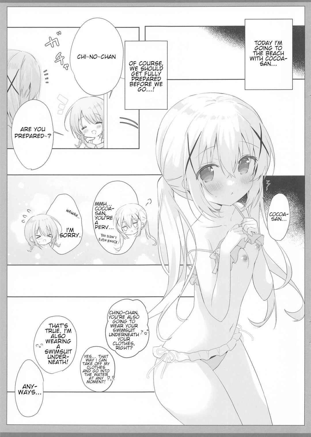 Page 4 Chapter Unknown_0091 Gochuumon wa Usagi desu ka? - Tomerarenai Kokochino Ecchi (Doujinshi)