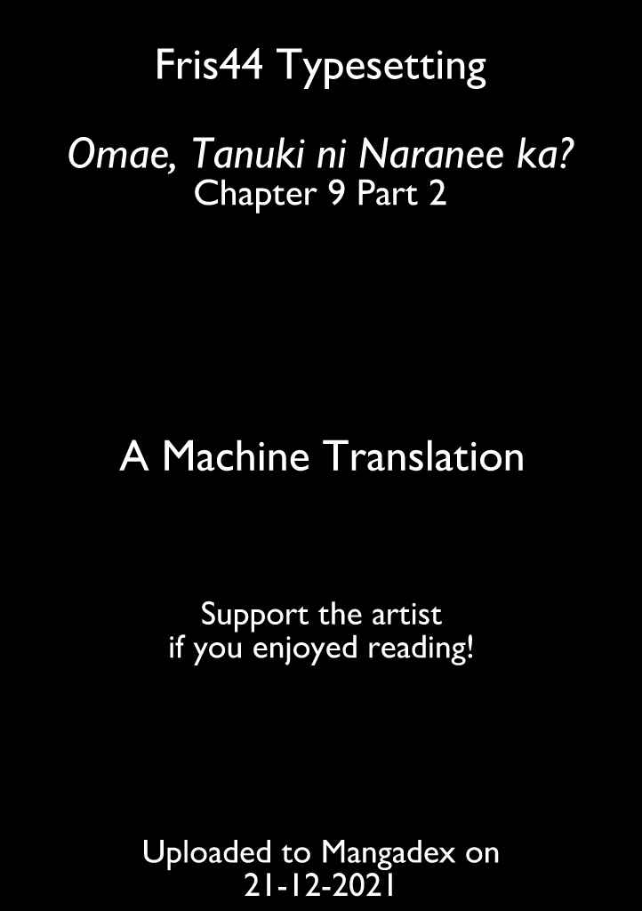 Page 1 Chapter 9.2 Omae, Tanuki ni Naranee ka?