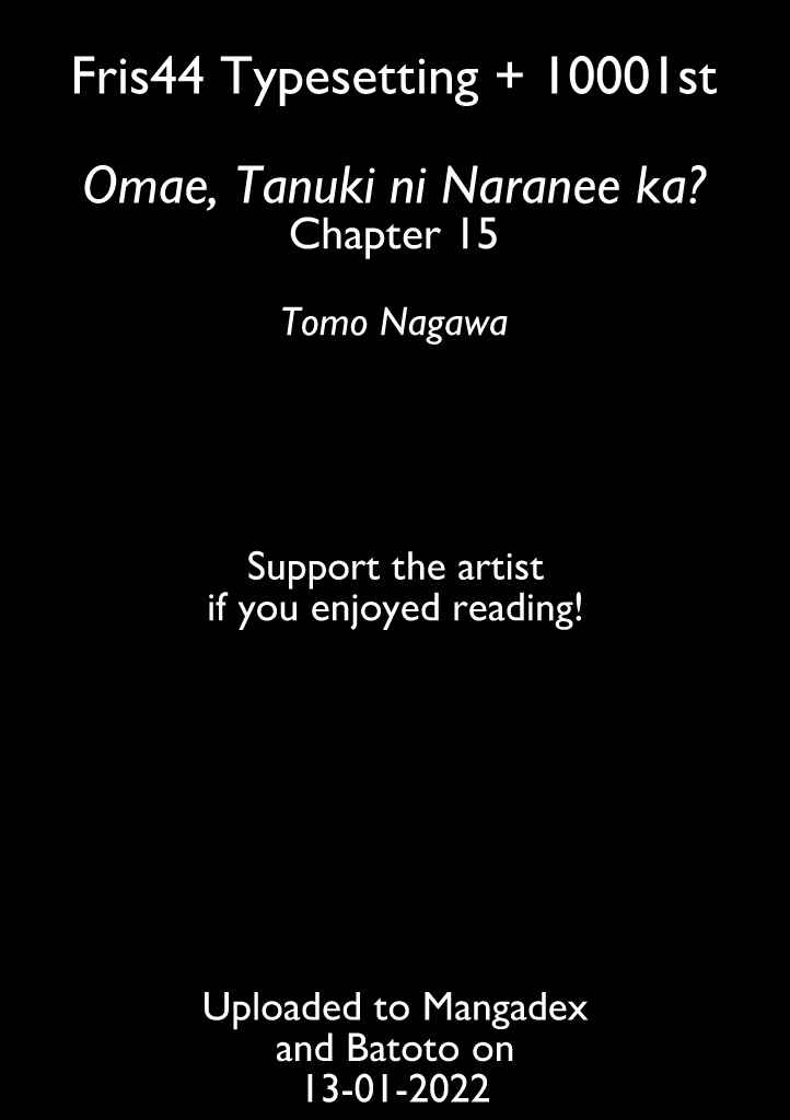 Page 1 Chapter 15 Omae, Tanuki ni Naranee ka?