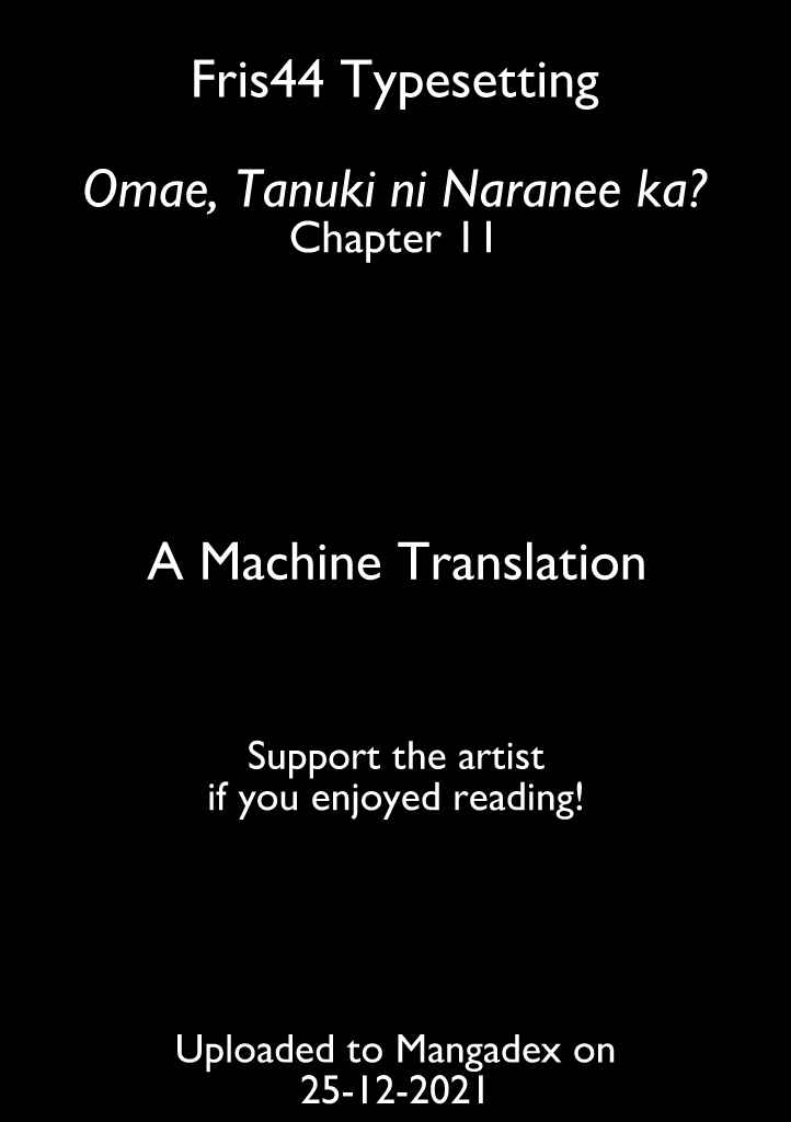 Page 1 Chapter 11 Omae, Tanuki ni Naranee ka?