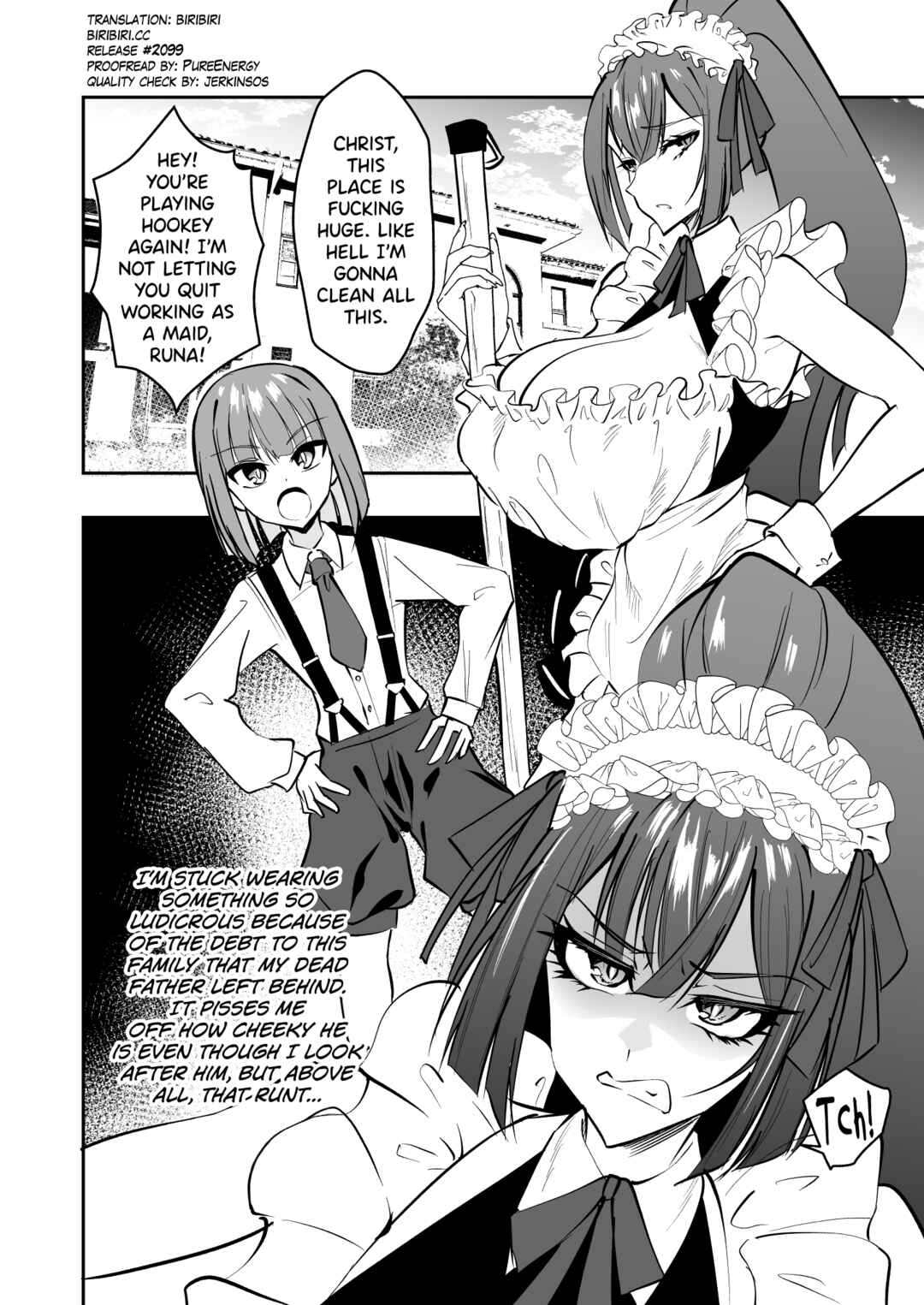 Page 3 Chapter Unknown_b12f Dekachin Goshujin-sama kara Gohoushi Kyouiku Sarechau Ero Maid