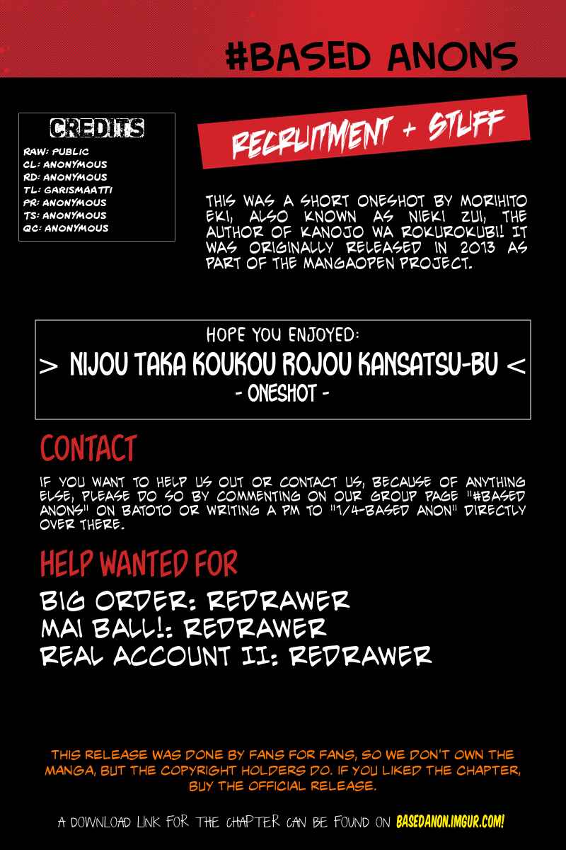 Page 26 Chapter Unknown_2aac Nijoutaka Koukou Rojou Kansatsubu