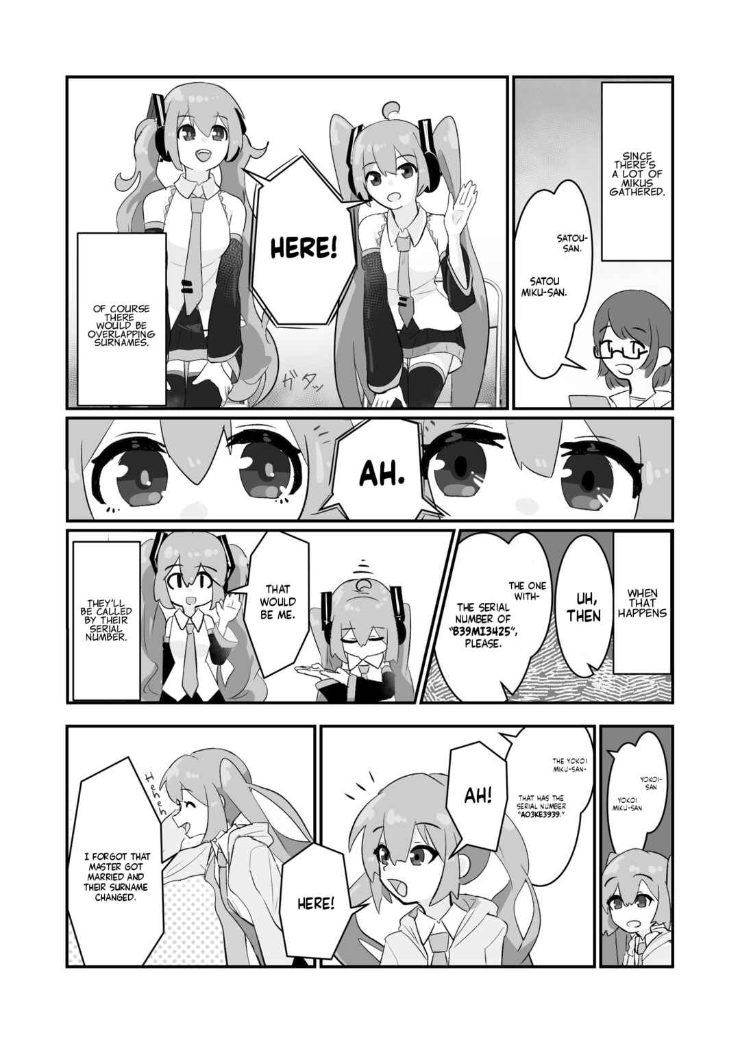 Page 10 Chapter Unknown_5872 The story of Hatsune Miku being called by her master’s surname