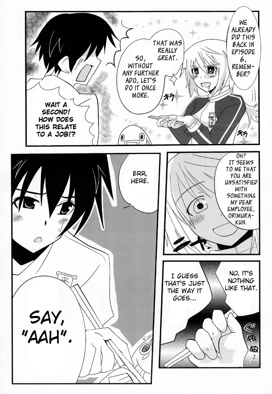 Page 12 Chapter Unknown_36ba Infinite Stratos - Dunois-sha (kari) ni Shuushoku Shitanda ga Ore wa Mou Dame kamo Shirenai. (Doujinshi)