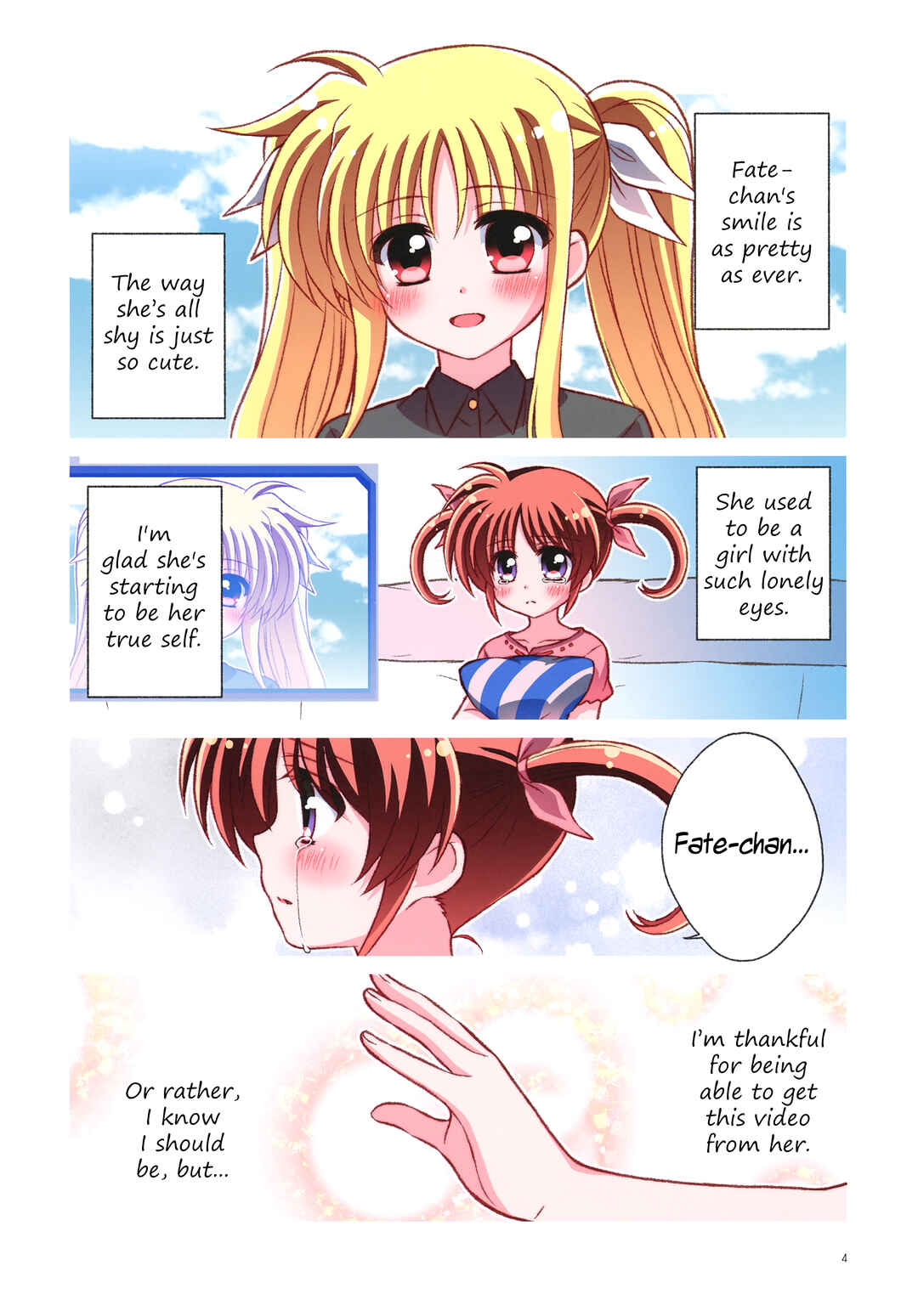Page 4 Chapter Unknown_3746 Mahou Shoujo Lyrical Nanoha - NanoFei Netsu ni Ukasarete... (Doujinshi)