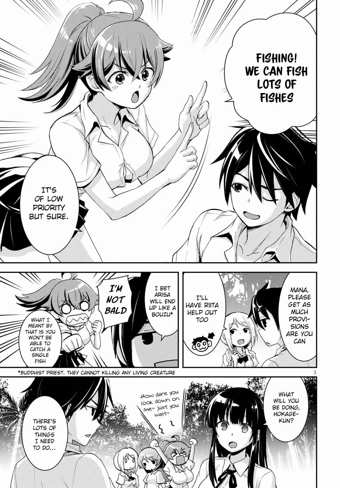 Page 4 Chapter 4 Isekai Yurutto Survival Seikatsu ~Gakkou no Minna to Isekai no Mujintou ni Tenishitakedo Ore Dake Rakushou desu~