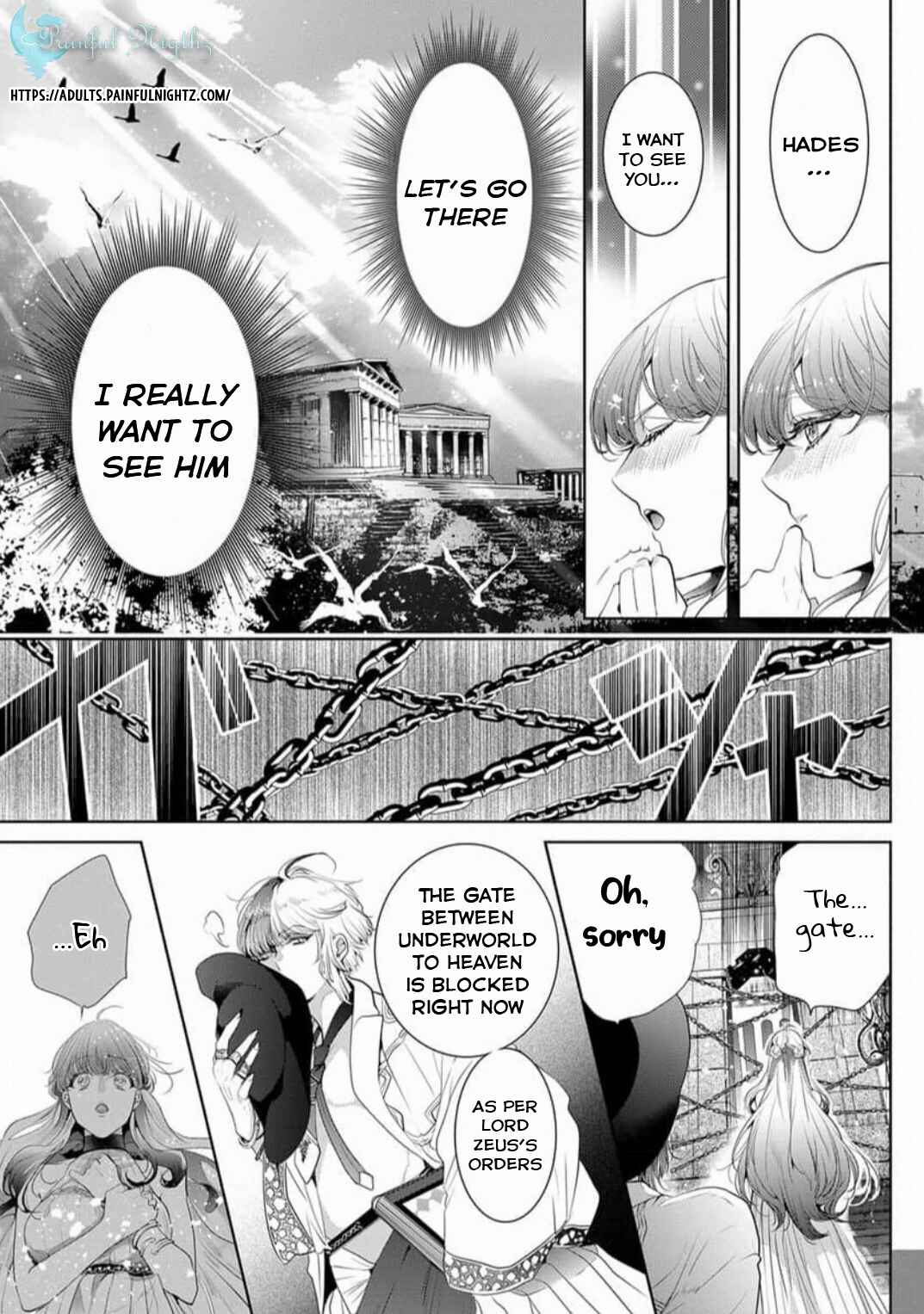 Page 19 Chapter 5 Gaman Shinaide, Hades-sama. ~Reikoku na Meiou no Junai wa Michishirenai hodo Fukakude, Omoi~