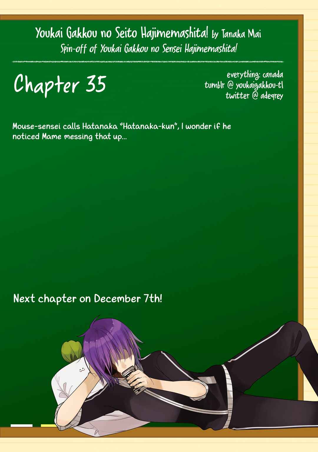 Page 9 Chapter 35 Youkai Gakkou no Seito Hajimemashita!