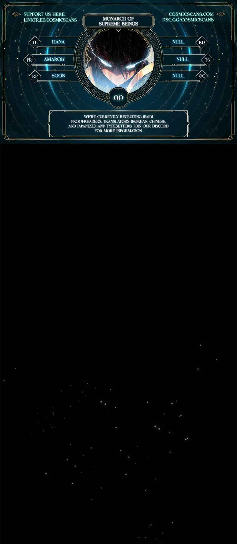 Page 1 Chapter 0 Monarch of Supreme Beings