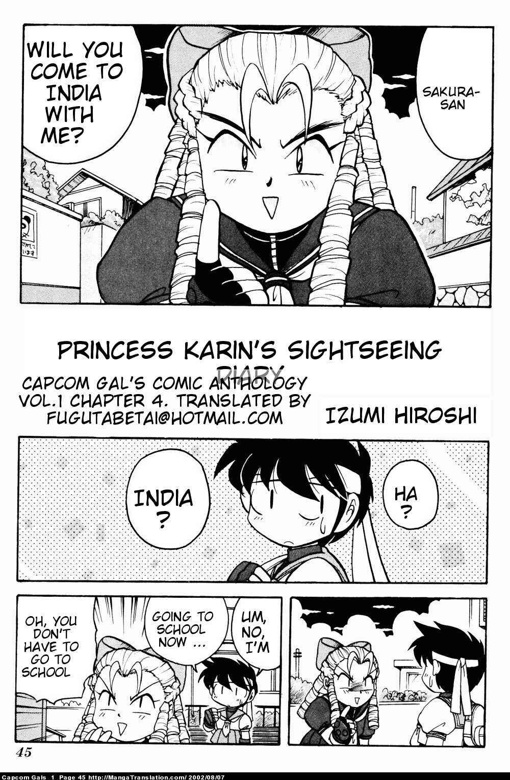 Page 1 Chapter 4 Capcom Gals! Comic Anthology
