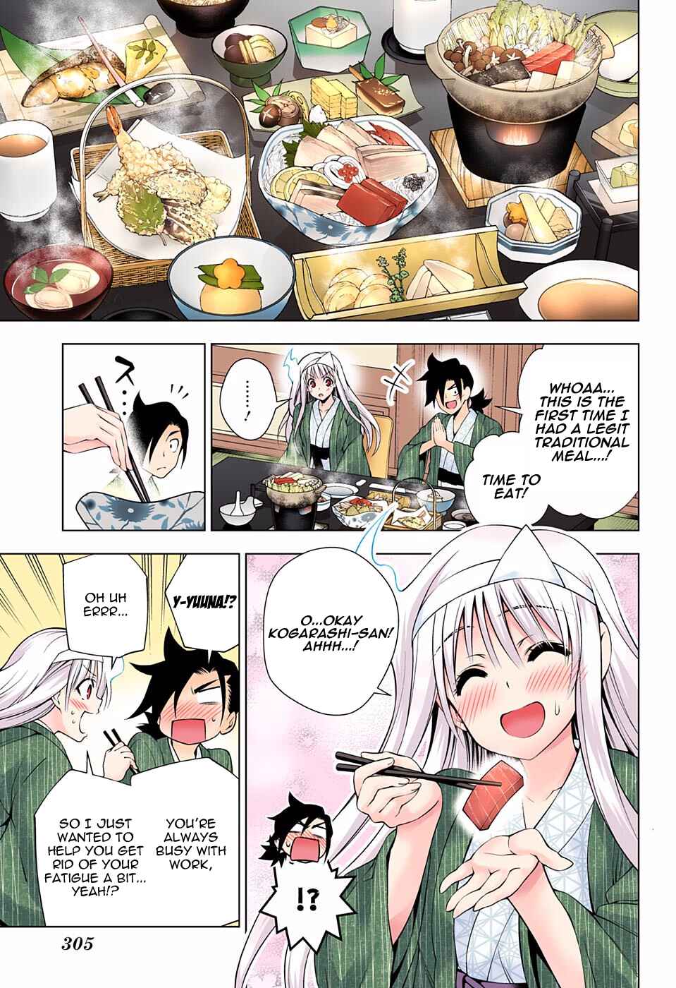 Page 7 Chapter 92 Yuragi-sou no Yuuna-san (Official Colored)