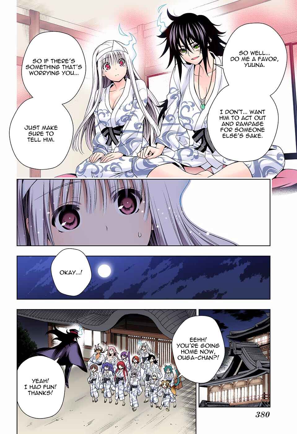Page 10 Chapter 129 Yuragi-sou no Yuuna-san (Official Colored)