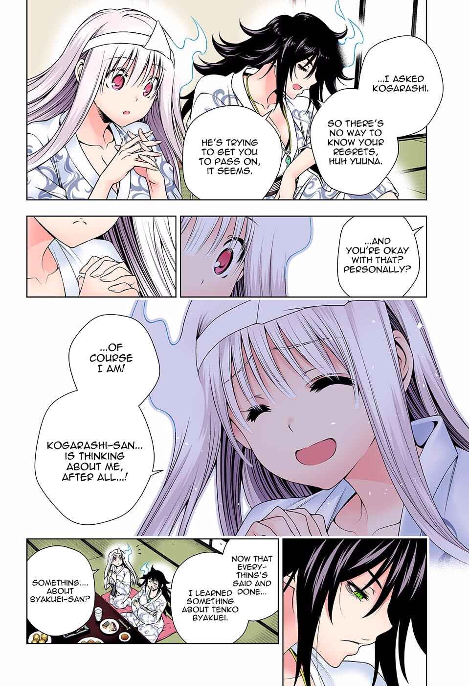 Page 8 Chapter 129 Yuragi-sou no Yuuna-san (Official Colored)