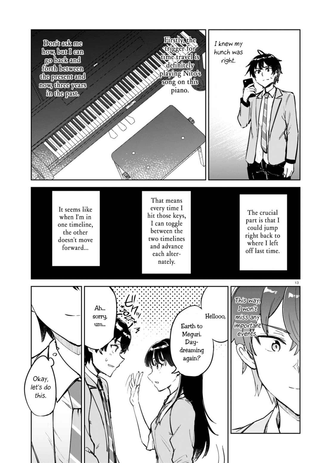 Page 13 Chapter 2 Ashita, Hadashi de Koi.