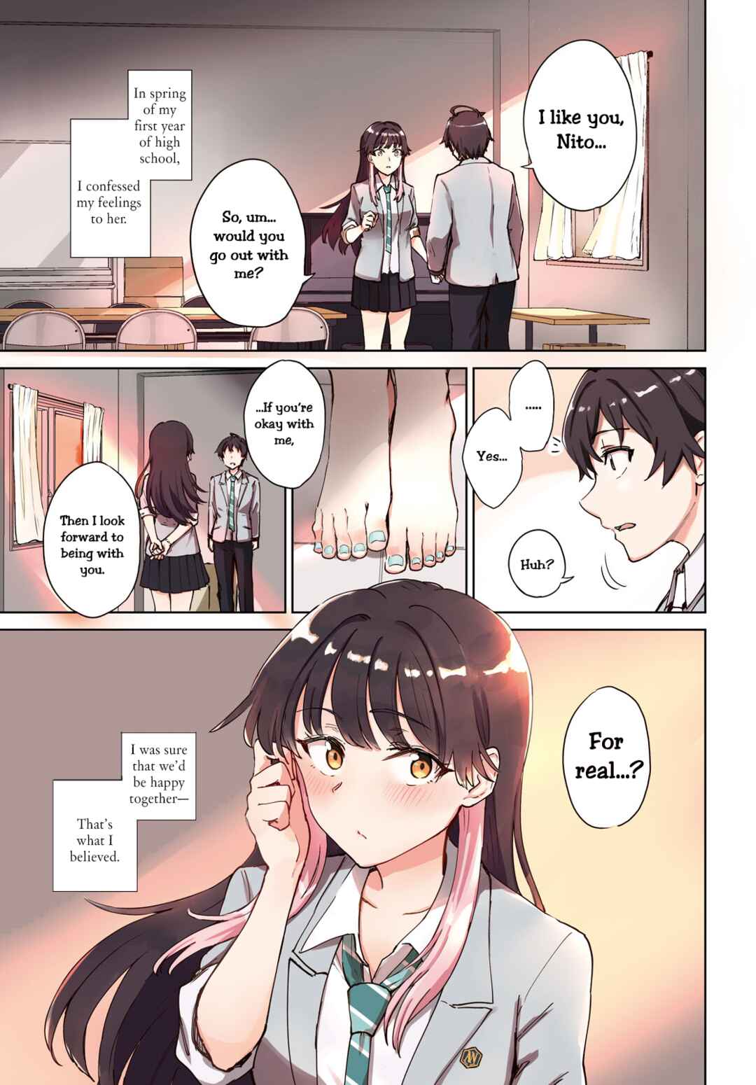 Page 2 Chapter 1 Ashita, Hadashi de Koi.