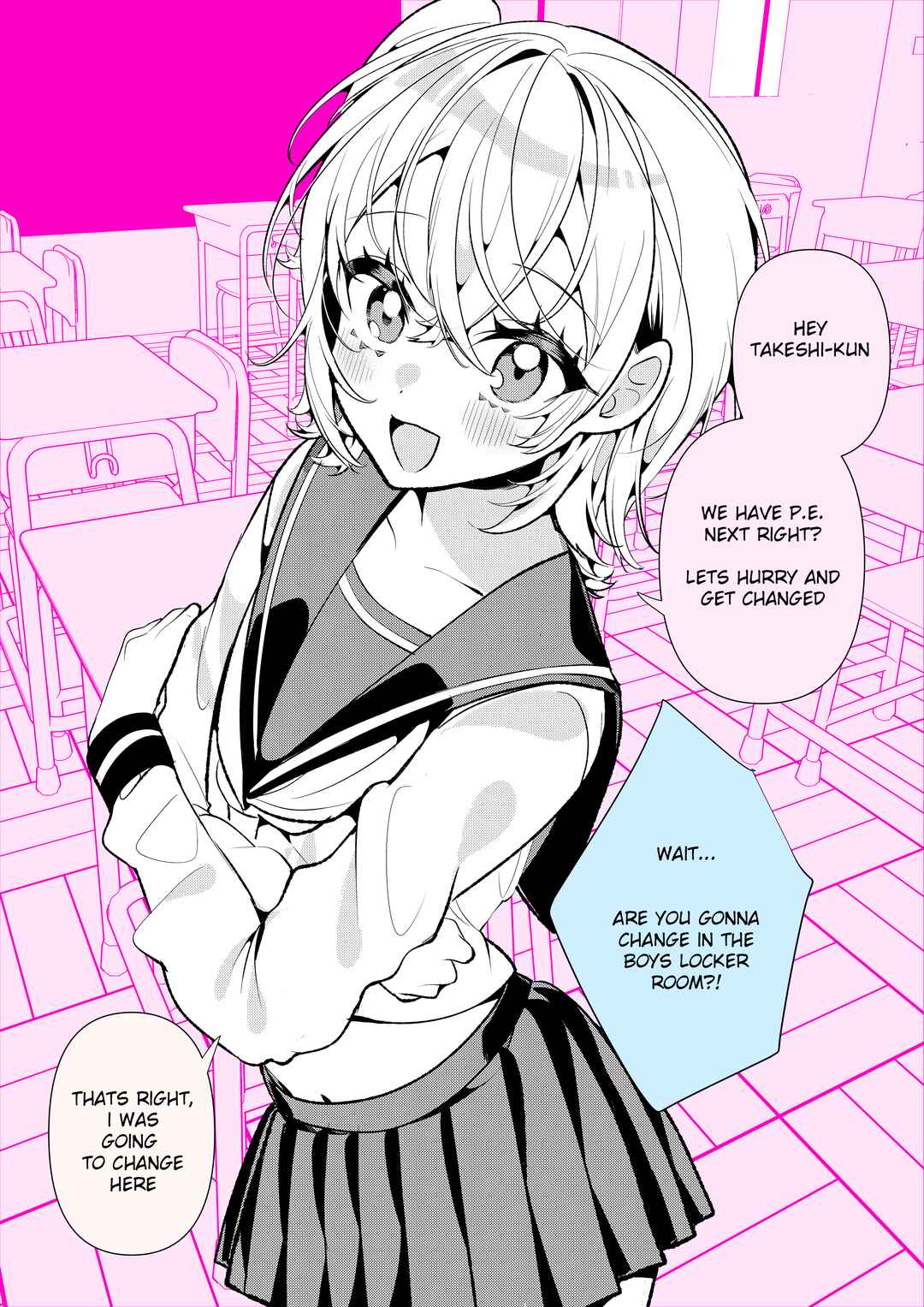 Page 1 Chapter 5 100 Nichigo ni Classmate no Seiheki wo Kuruwaseru, Otokonoko Tenkousei ♡