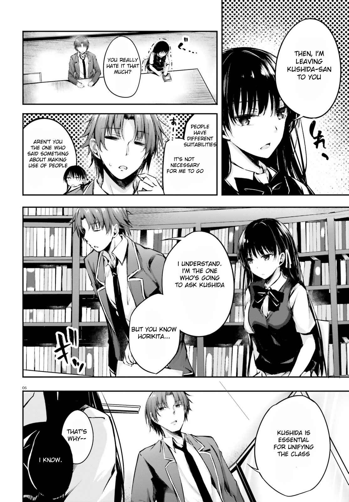 Page 8 Chapter 6 Classroom of the Elite √Horikita
