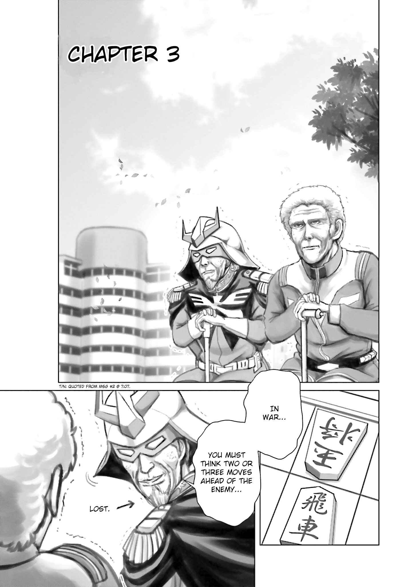 Page 1 Chapter 3 Char, Amuro, and Old Age -Toward a Peaceful Horizon-