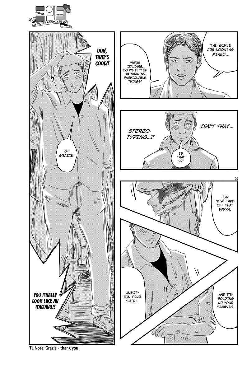 Page 29 Chapter 1 Mingo: Italia-jin ga Minna Moteru to Omou na yo