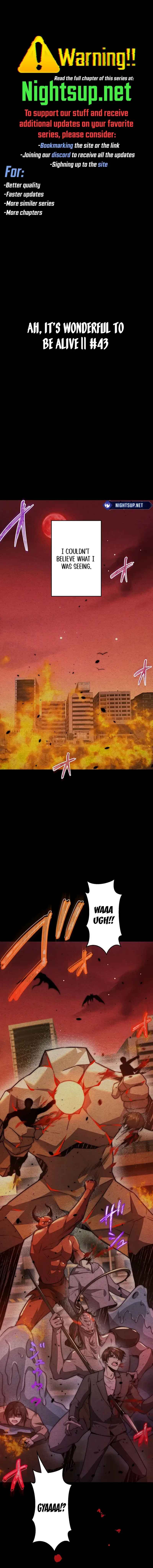 Page 1 Chapter 43 Aa, Ikite Irutte Subarashii