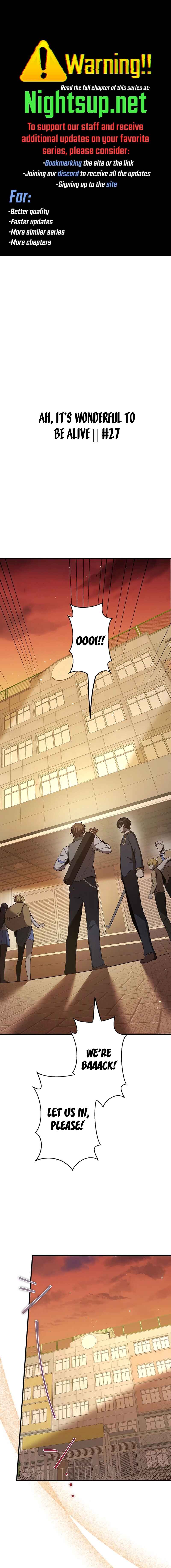 Page 1 Chapter 27 Aa, Ikite Irutte Subarashii