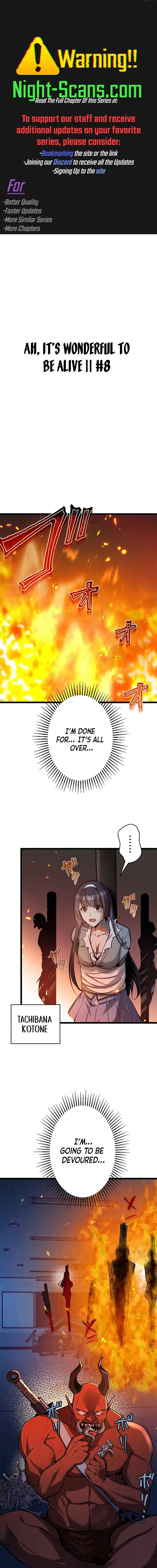 Page 1 Chapter 8 Aa, Ikite Irutte Subarashii