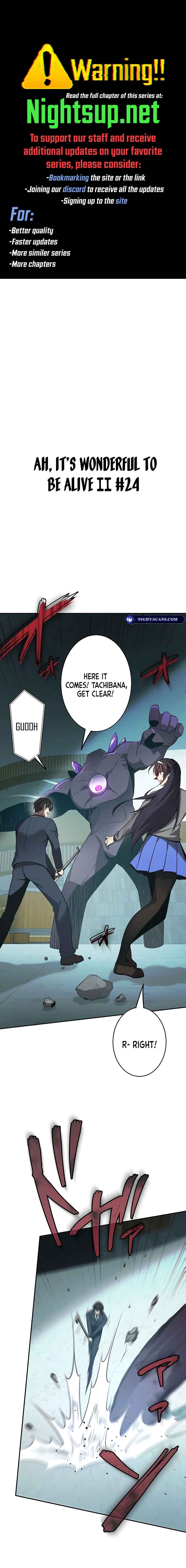 Page 1 Chapter 24 Aa, Ikite Irutte Subarashii