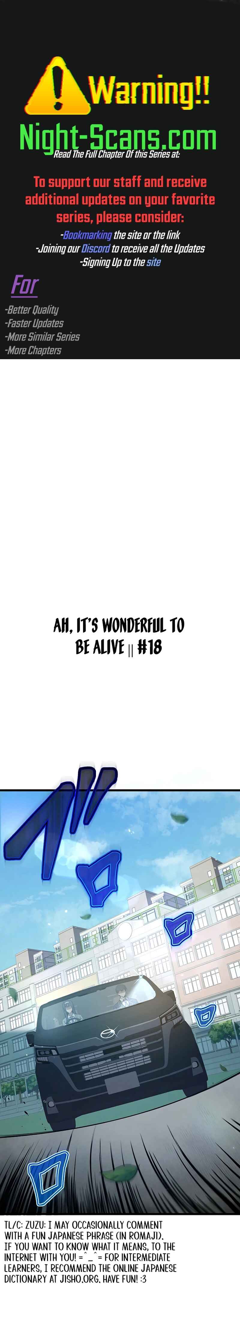 Page 1 Chapter 18 Aa, Ikite Irutte Subarashii
