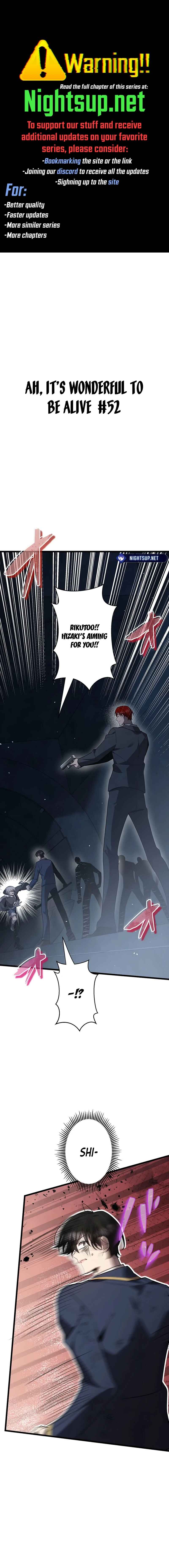 Page 1 Chapter 52 Aa, Ikite Irutte Subarashii