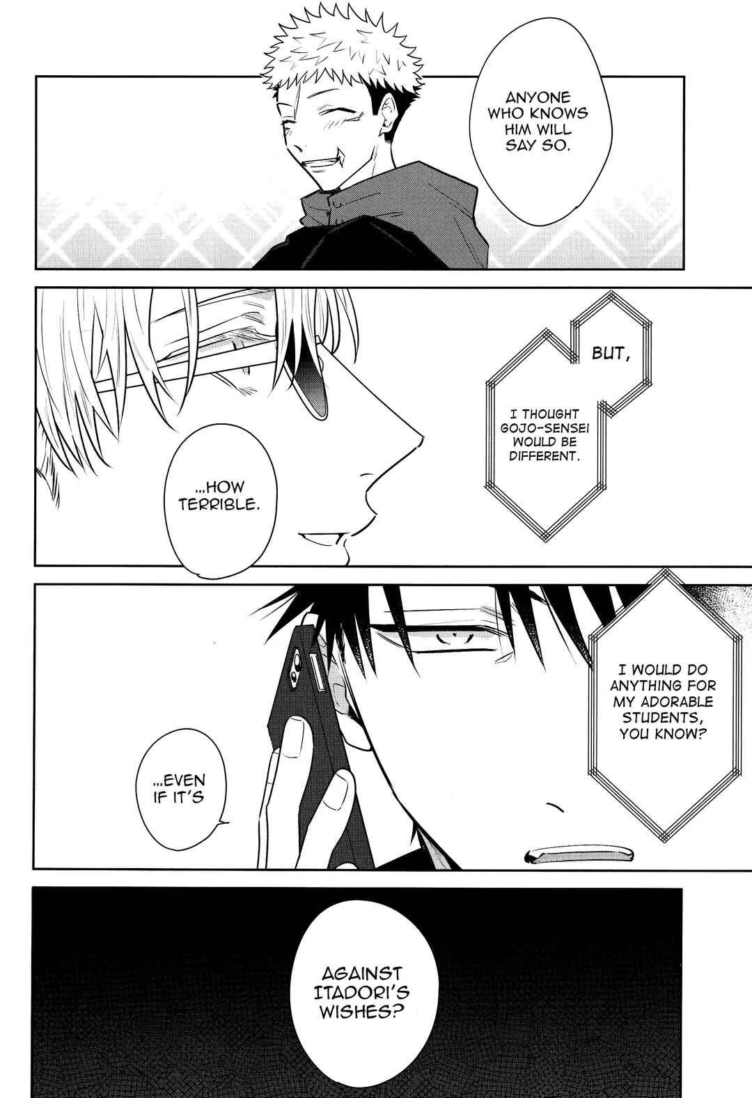Page 19 Chapter Unknown_0aae Jujutsu Kaisen - Sono Uso ni Sugaretara (Doujinshi)